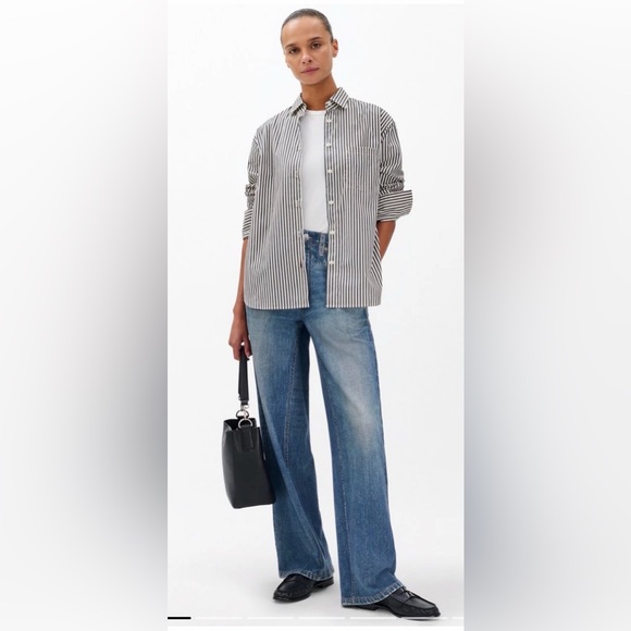 rag & bone Denim - NWT rag & bone Miramar Lenox Wide Leg Printed Denim Sweatpants Jeans Size XS